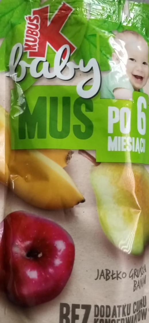 Zdjęcia - Mus kubuś baby po 6 miesiącu jabłko, gruszka, banan