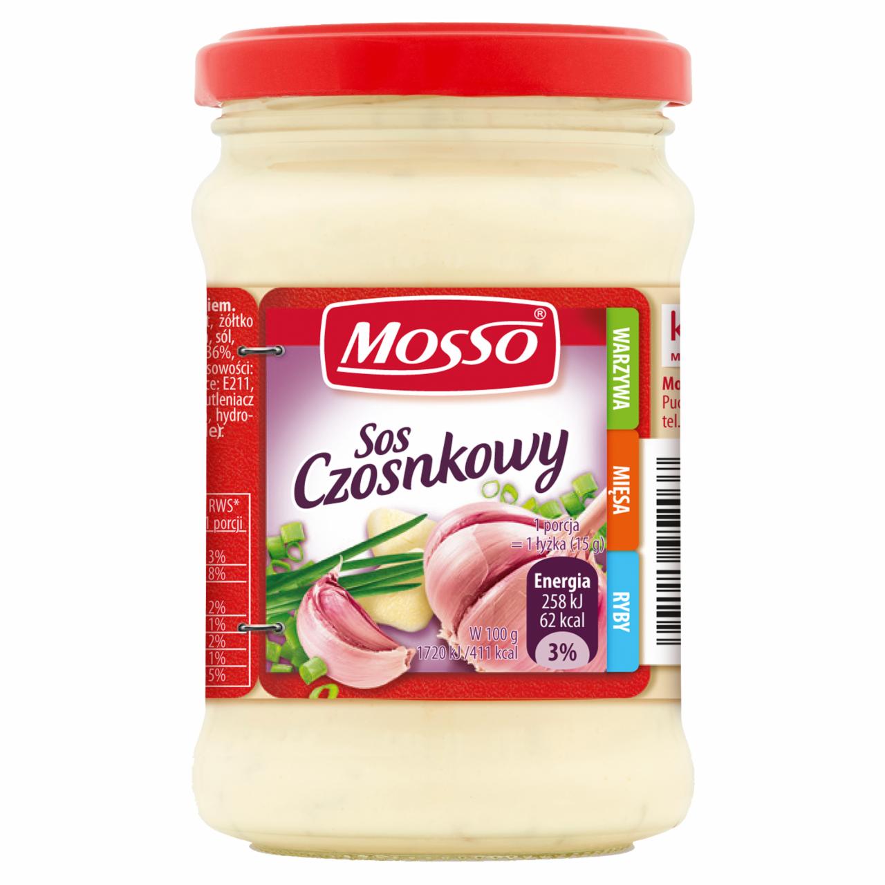 Zdjęcia - Mosso Sos czosnkowy 240 g