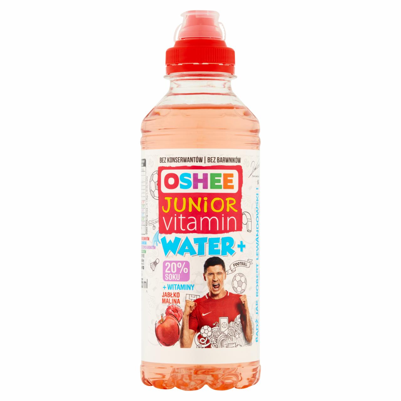 Zdjęcia - Oshee Junior Vitamin Water Napój niegazowany jabłko malina 555 ml