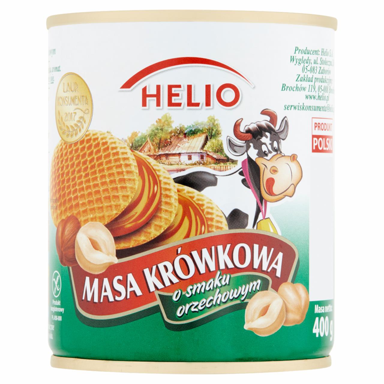 Zdjęcia - Helio Masa krówkowa o smaku orzechowym 400 g