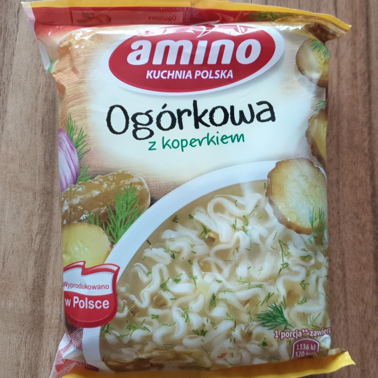 Zdjęcia - Amino Zupa błyskawiczna ogórkowa z koperkiem 61 g