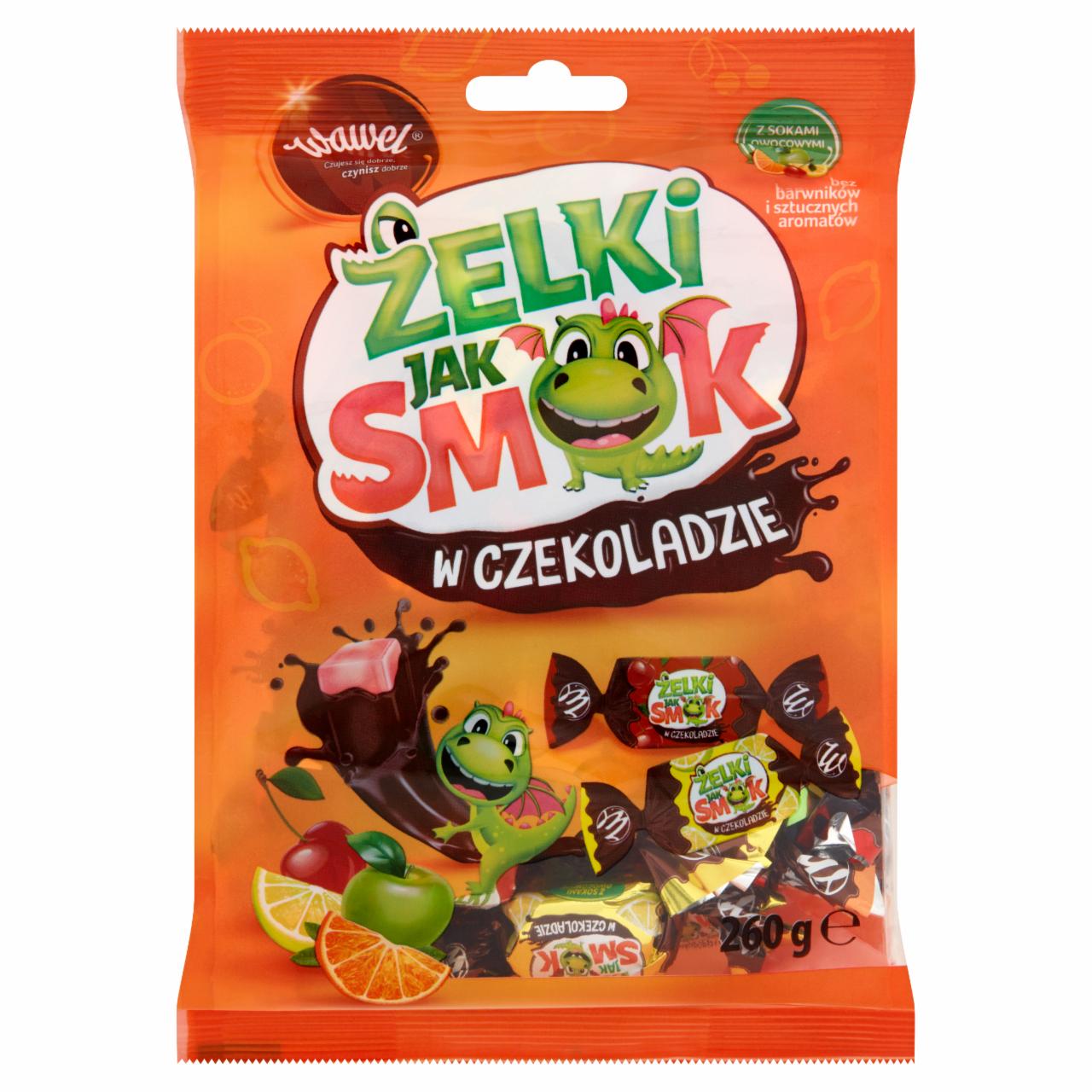 Zdjęcia - Wawel Żelki jak smok w czekoladzie 260 g