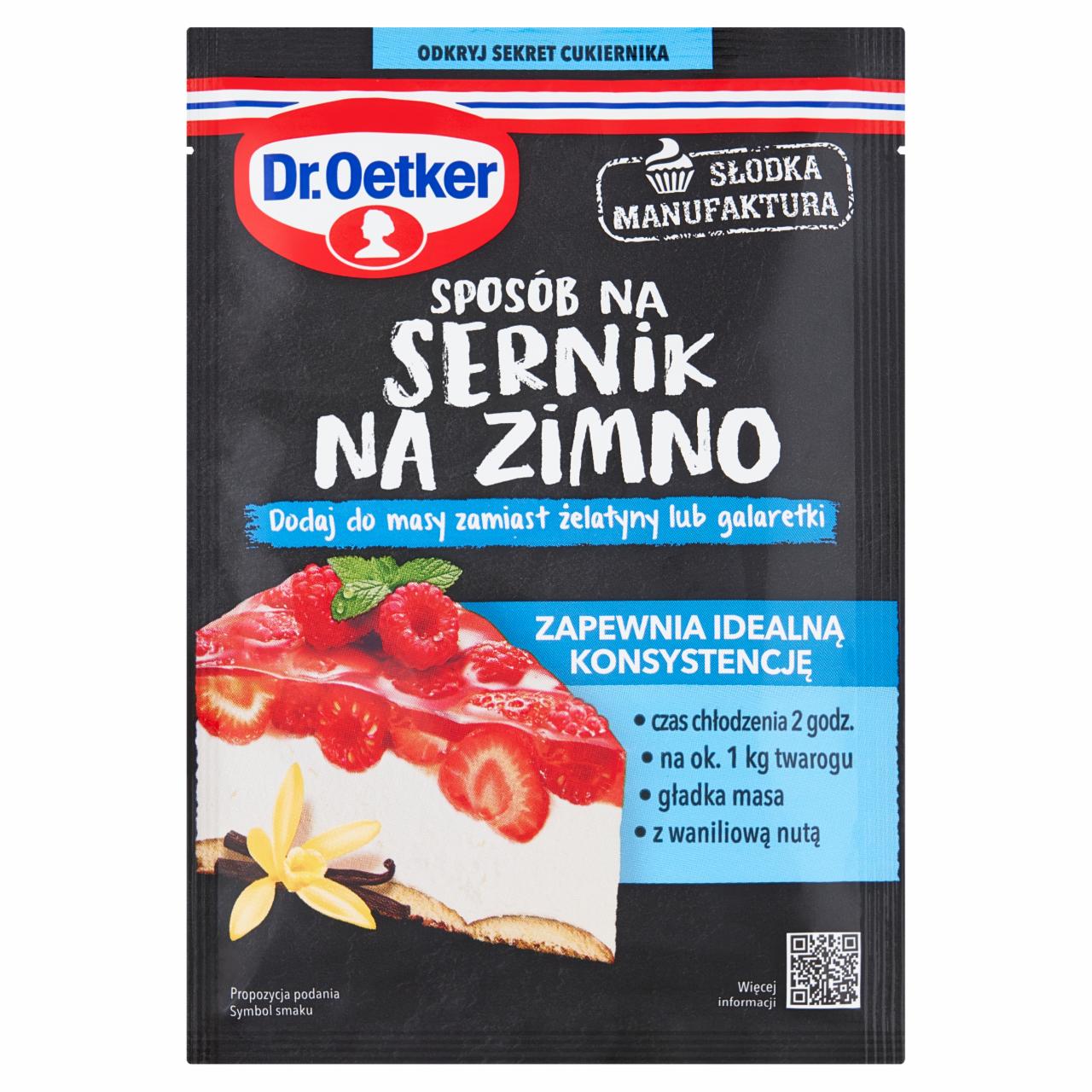 Zdjęcia - Dr. Oetker Słodka Manufaktura Sposób na Sernik na zimno 42 g