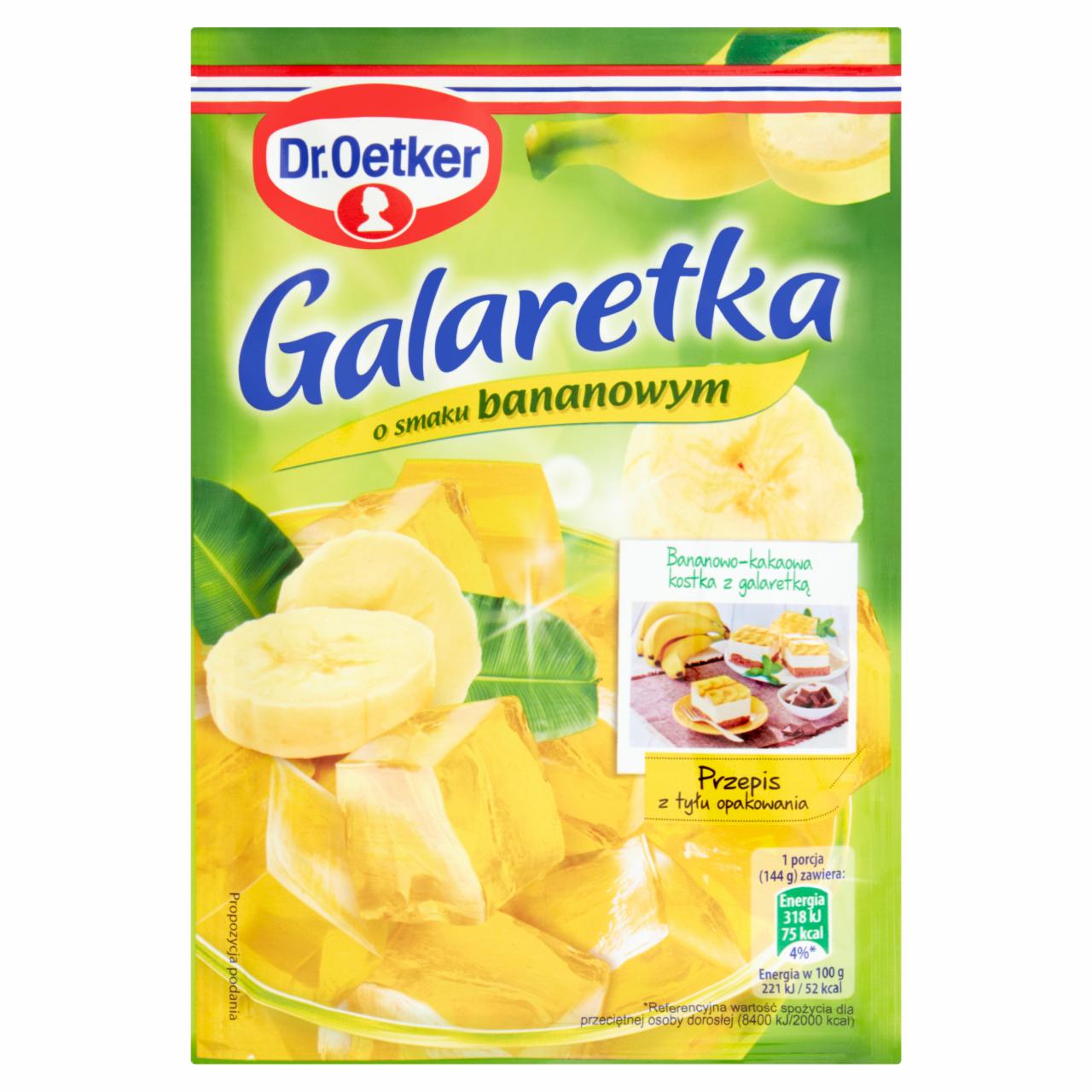 Zdjęcia - Dr. Oetker Galaretka o smaku bananowym 77 g