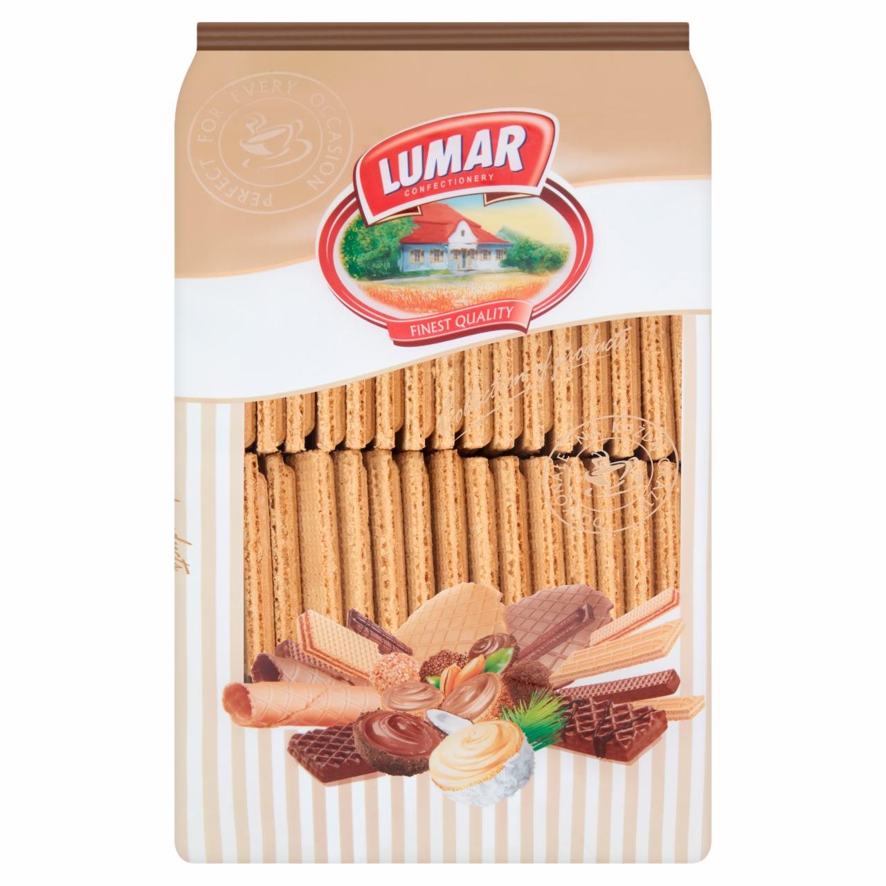 Zdjęcia - Lumar Lumarki Wafle fantazyjne z kremem o smaku kokosowym 2 kg