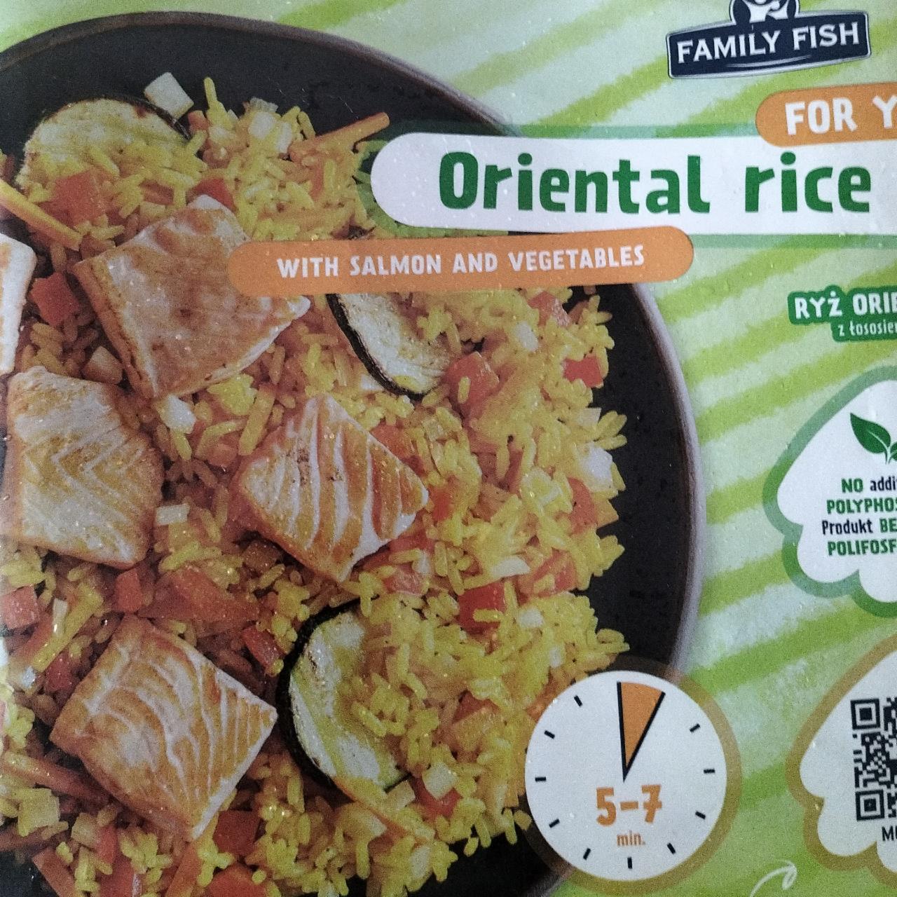 Zdjęcia - Family Fish Ryż orientalny z łososiem i warzywami 400 g