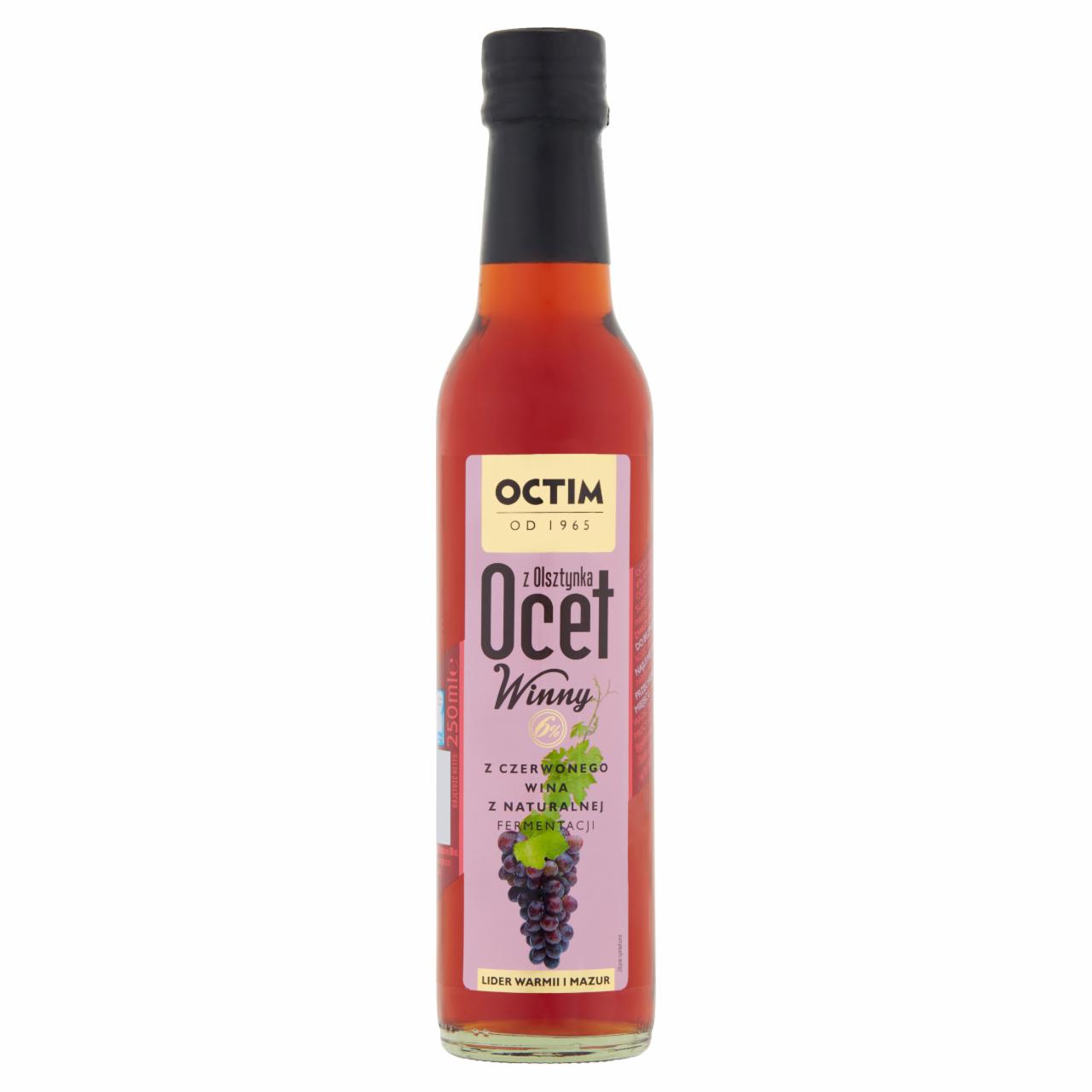 Zdjęcia - Octim Ocet winny z czerwonego wina 6% 250 ml