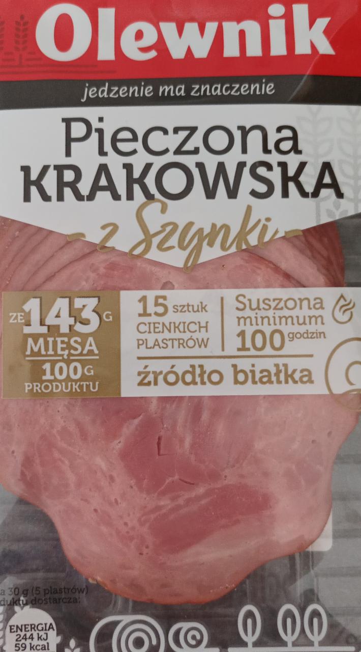 Zdjęcia - Olewnik Pieczona krakowska z szynki 90 g