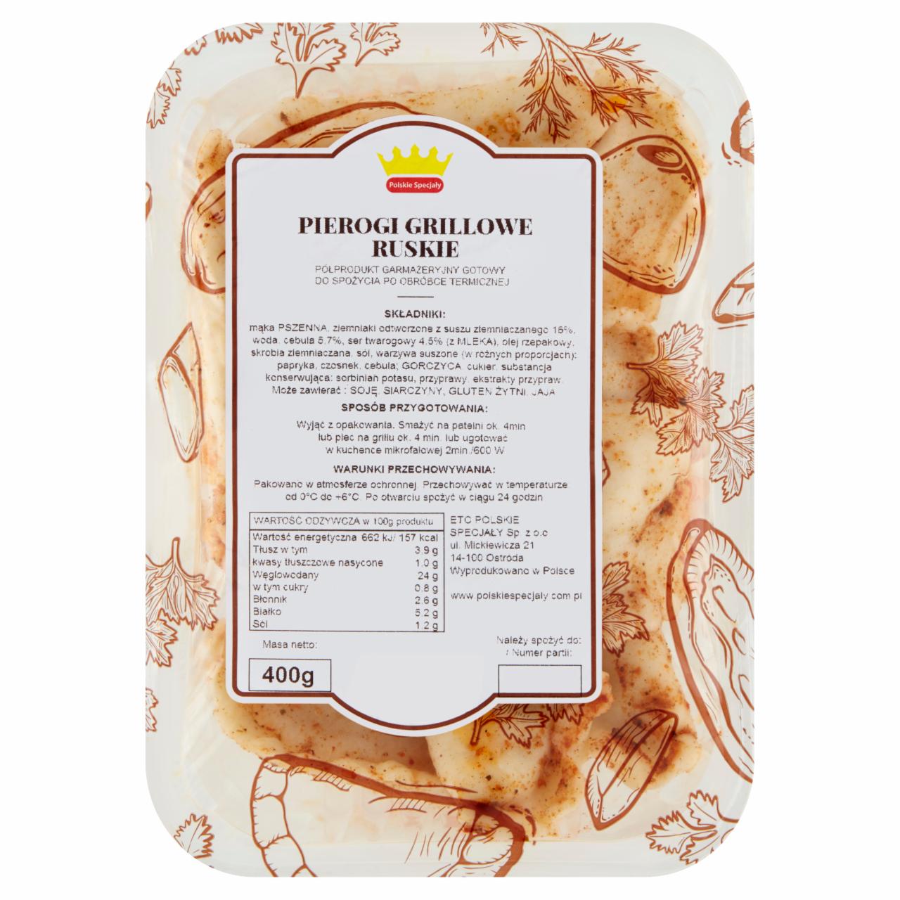 Zdjęcia - Polskie Specjały Pierogi grillowe ruskie 400 g