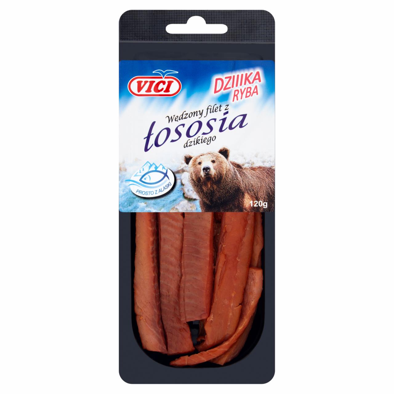 Zdjęcia - Vici Wędzony filet z łososia dzikiego 120 g