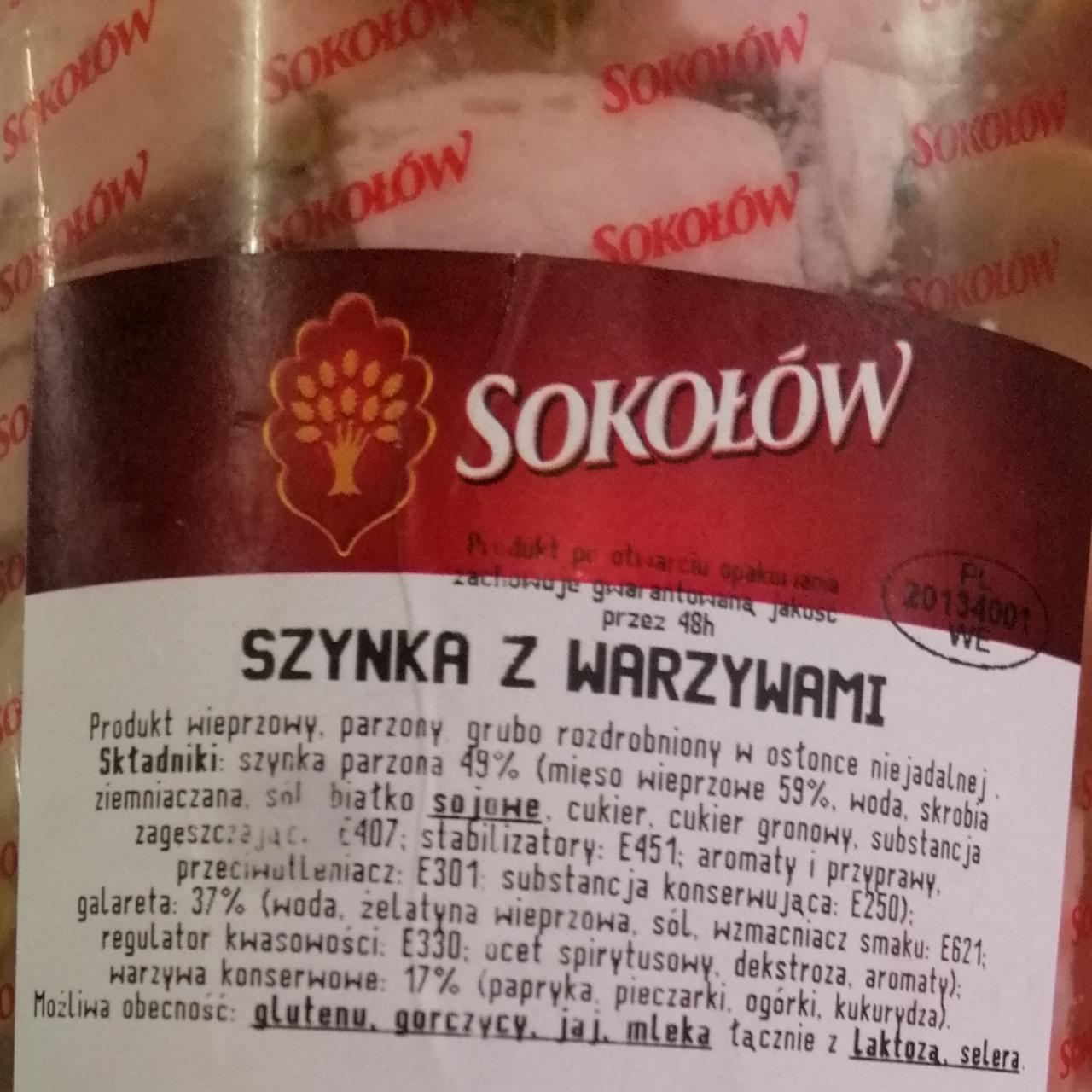 Zdjęcia - Szynka z warzywami Sokołów