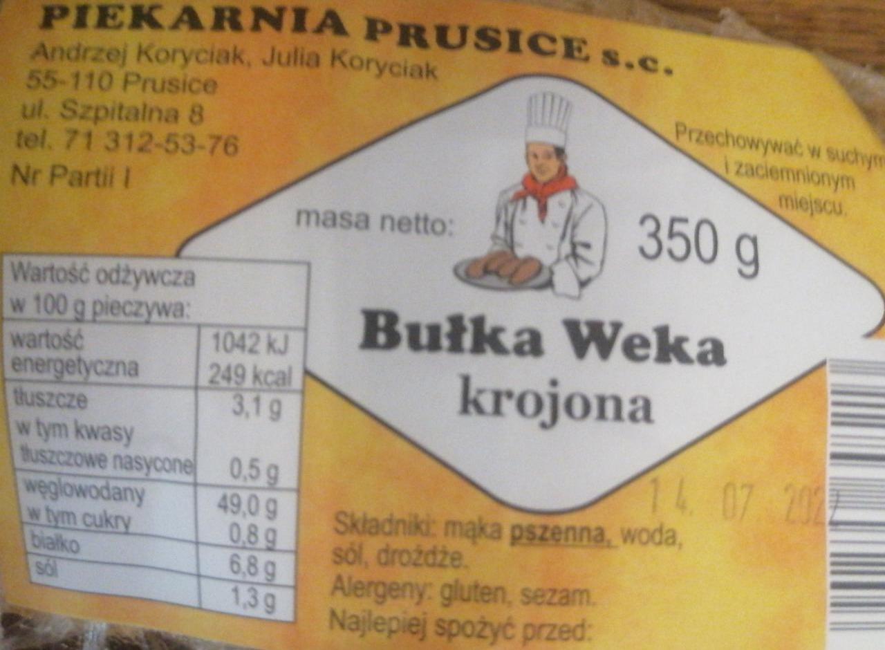 Zdjęcia - Bułka Weka krojona Piekarnia Prusice