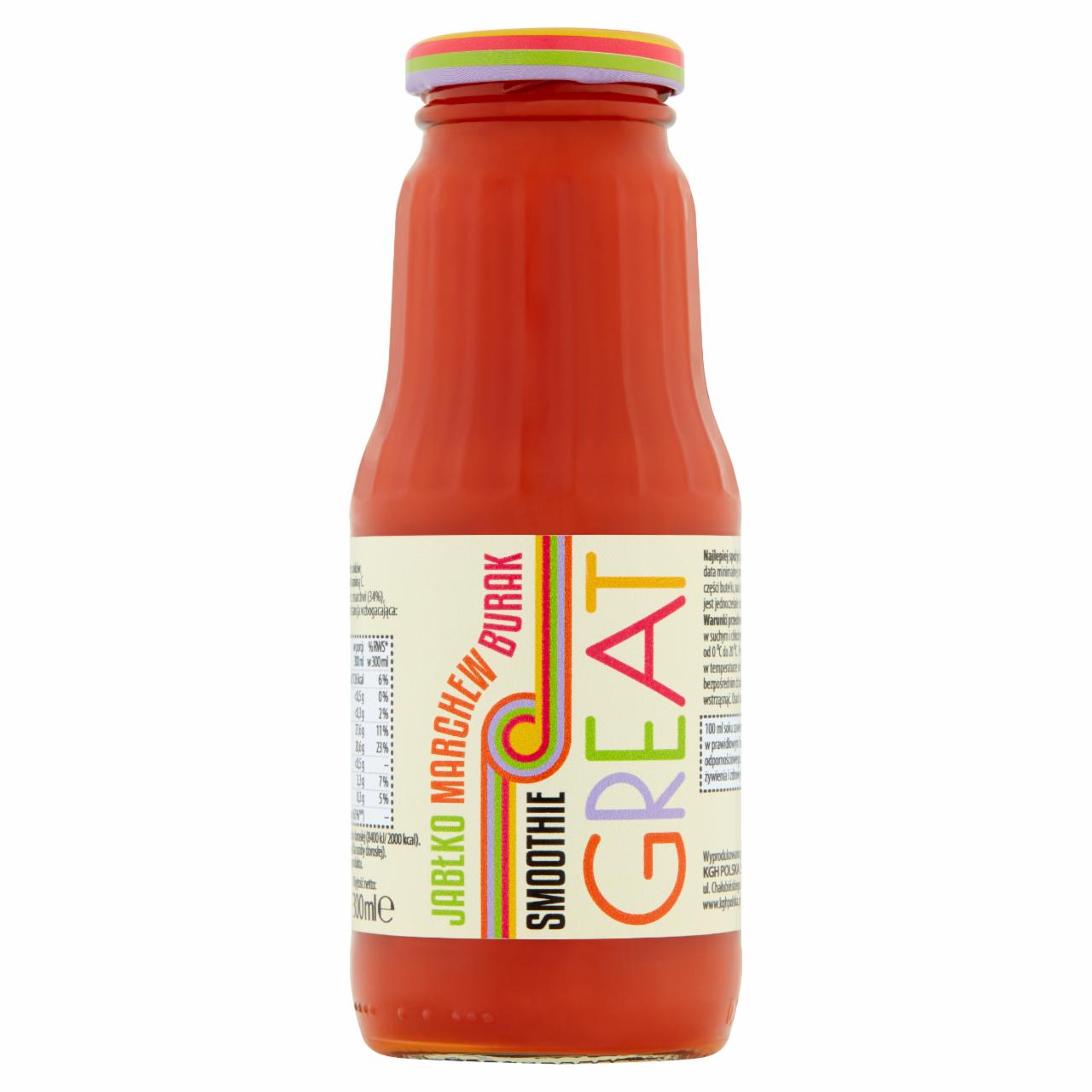 Zdjęcia - Great Smoothie jabłko marchew burak 300 ml