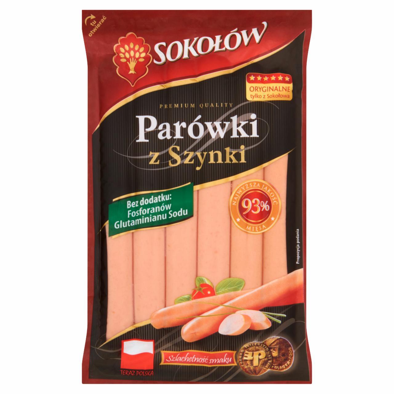 Zdjęcia - Parówki z szynki 93% mięsa Sokołów