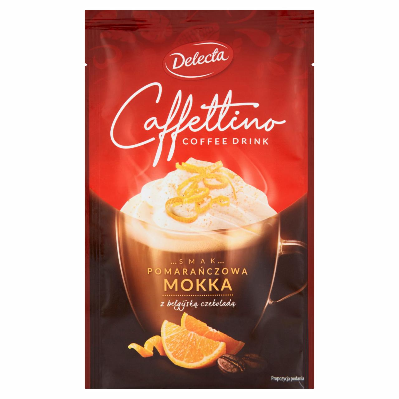 Zdjęcia - Delecta Caffettino Napój czekoladowo-kawowy w proszku smak pomarańczowa mokka 22 g