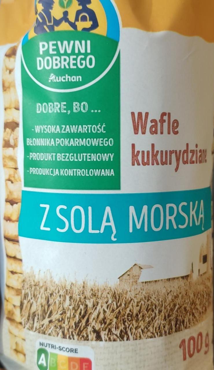 Zdjęcia - Wafle kukurydziane z solą morską Auchan