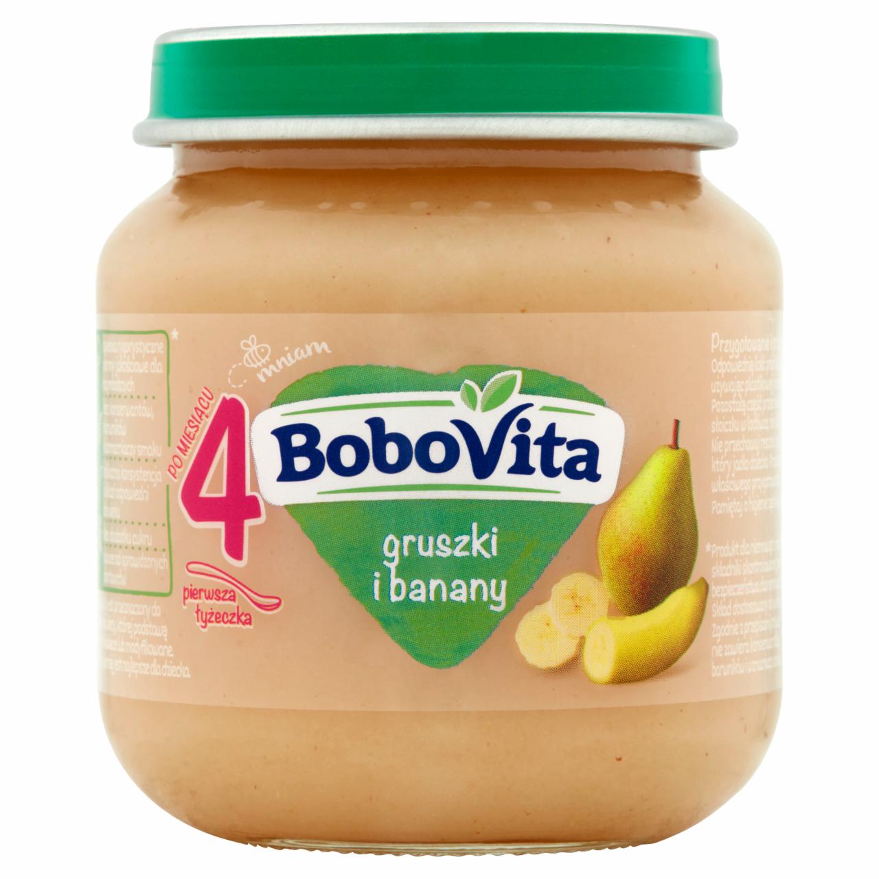 Zdjęcia - BoboVita Gruszki i banany po 4 miesiącu 125 g