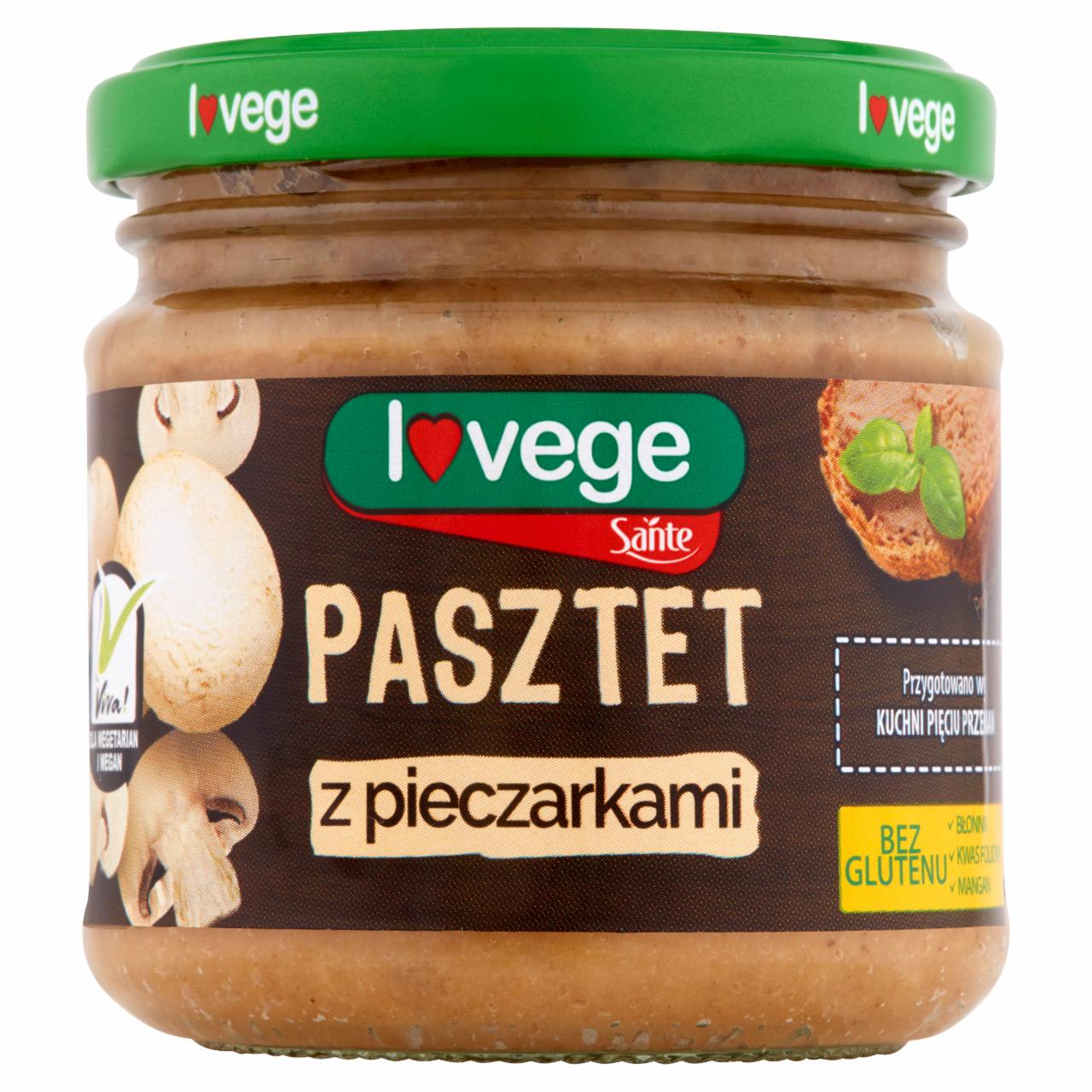 Zdjęcia - Sante Pasztet z pieczarkami 180 g