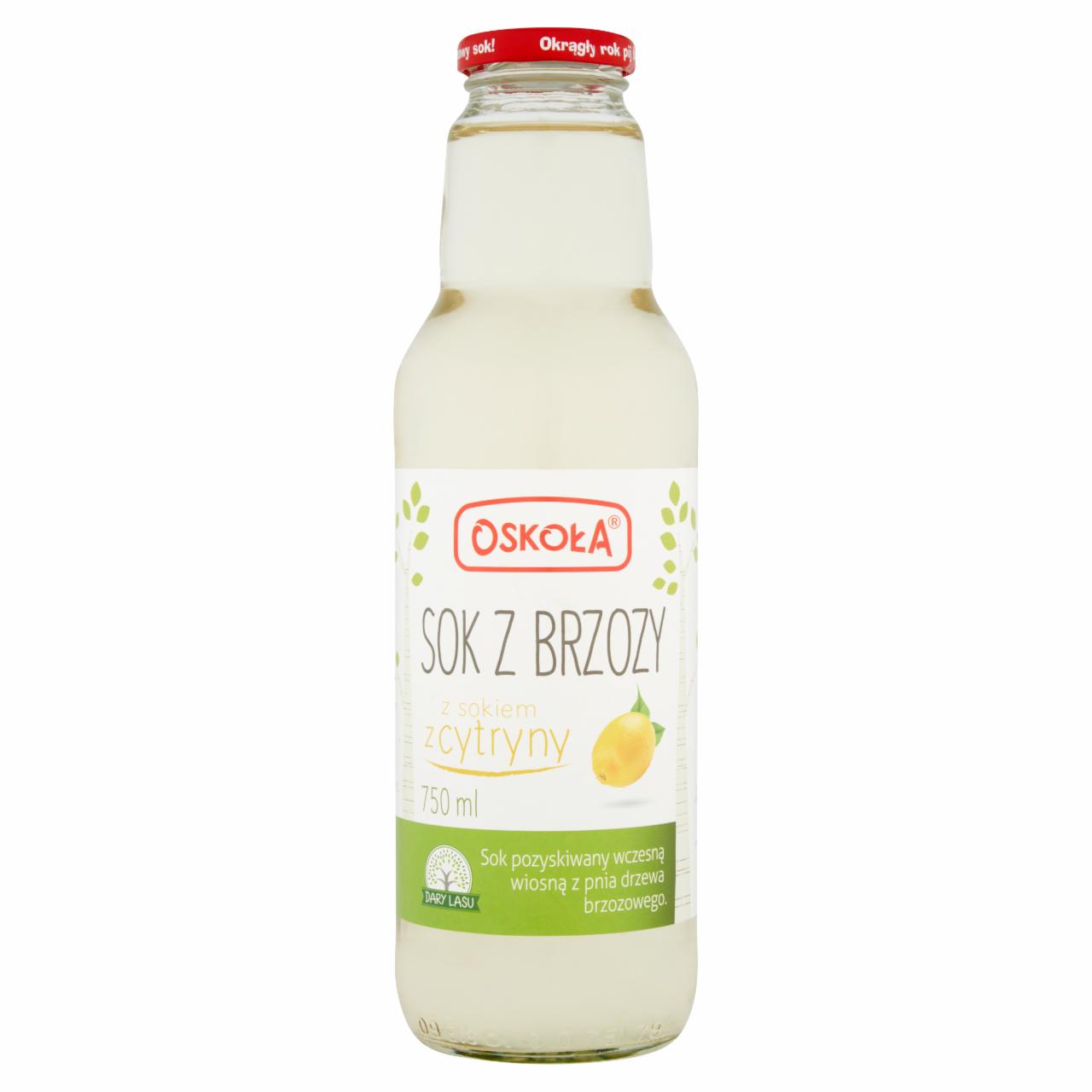 Zdjęcia - Oskoła Sok z brzozy z sokiem z cytryny 750 ml