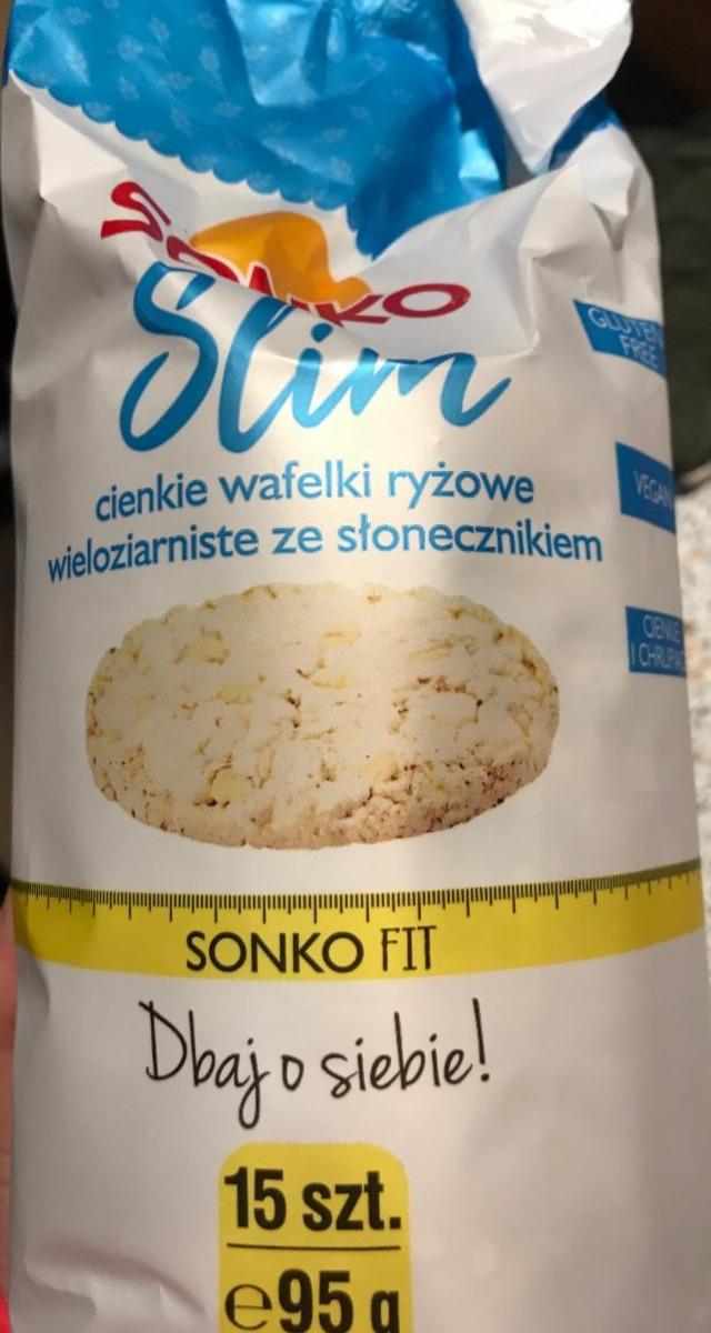 Zdjęcia - Slim Cienkie wafelki ryżowe wieloziarniste ze słonecznikiem Sonko