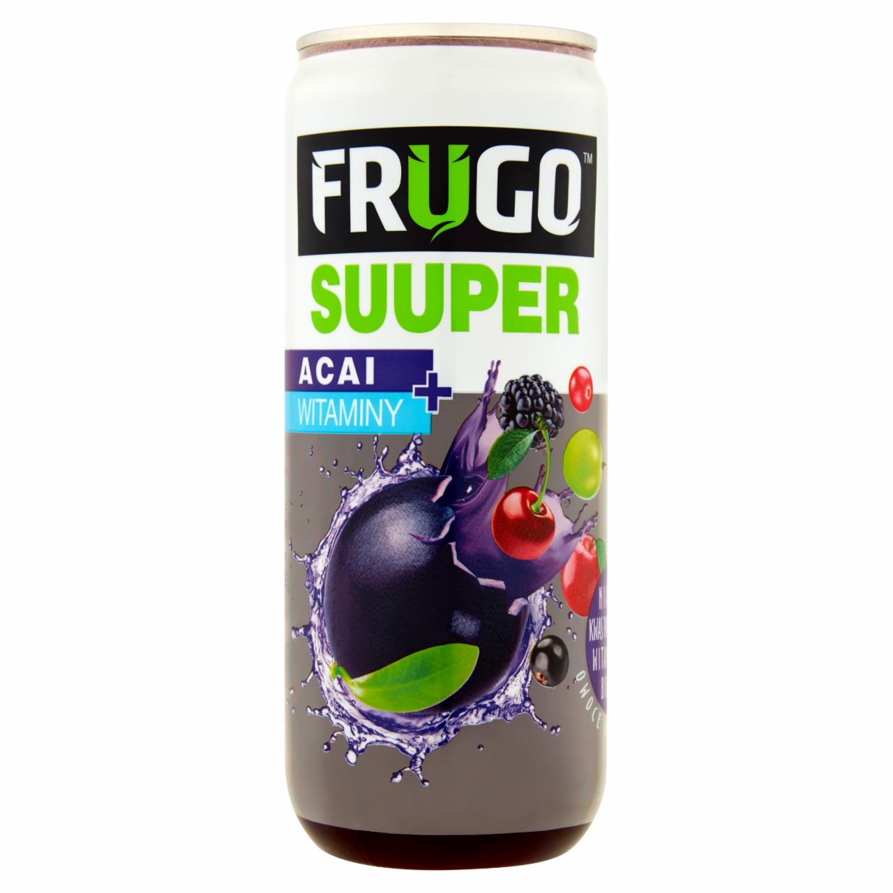 Zdjęcia - Frugo Suuper Acai + witaminy Napój wieloowocowy niegazowany 315 ml