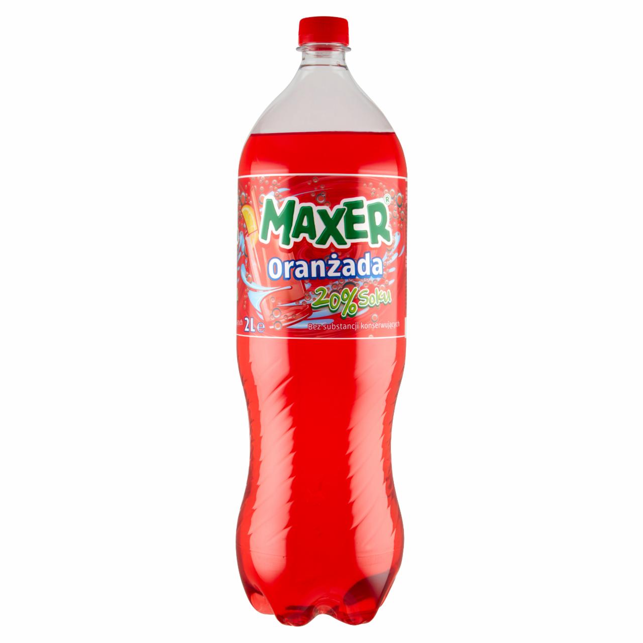 Zdjęcia - Napój gazowany oranżada czerwona 2 l Maxer