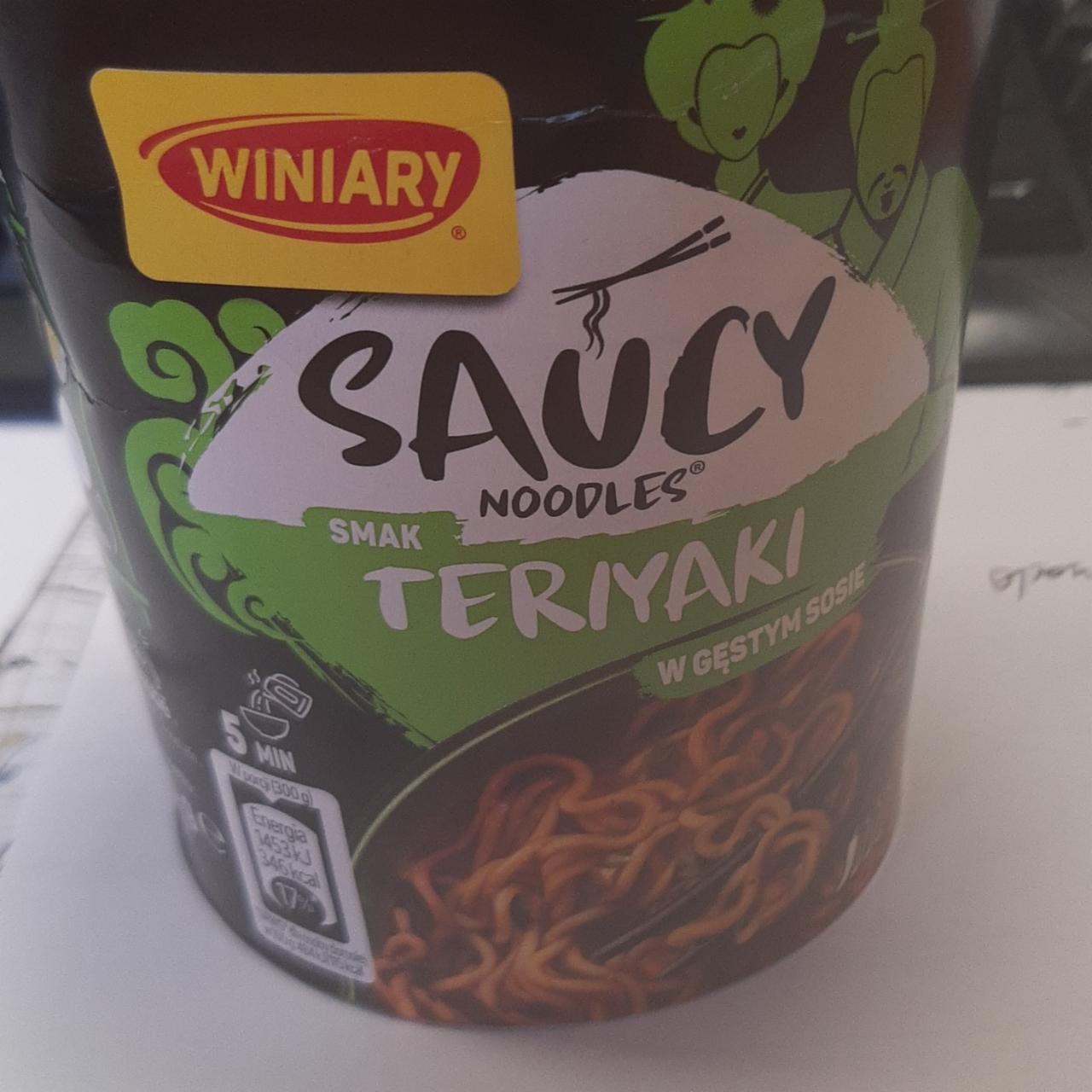 Zdjęcia - Saucy noodles smak teriyaki Winiary