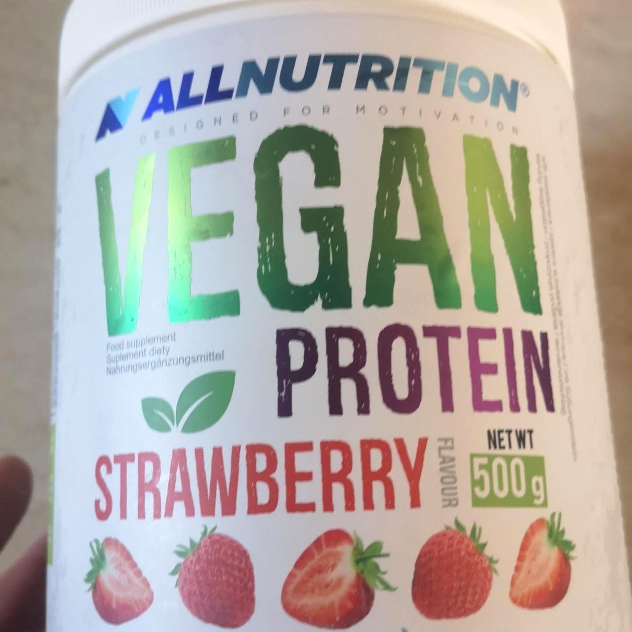 Zdjęcia - Vegan Protein strawbery Allnutrition