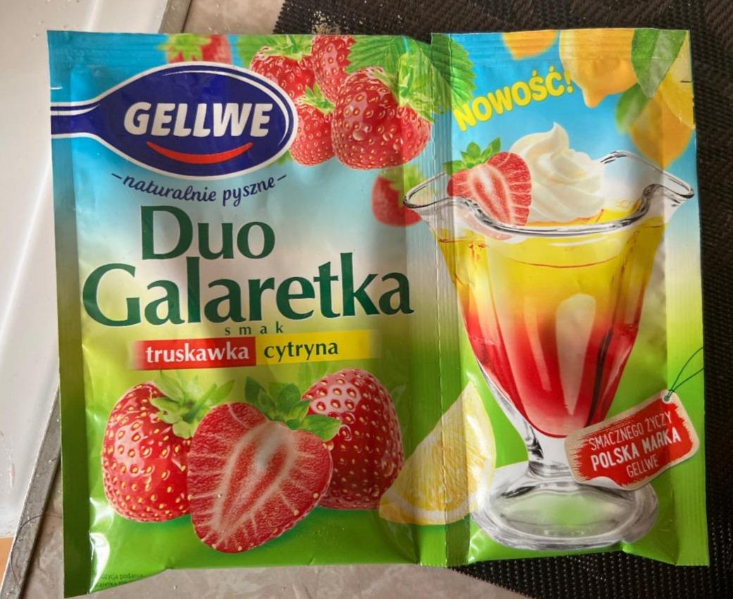 Zdjęcia - Gellwe Galaretka smak truskawka cytryna 75 g (50 g + 25 g)