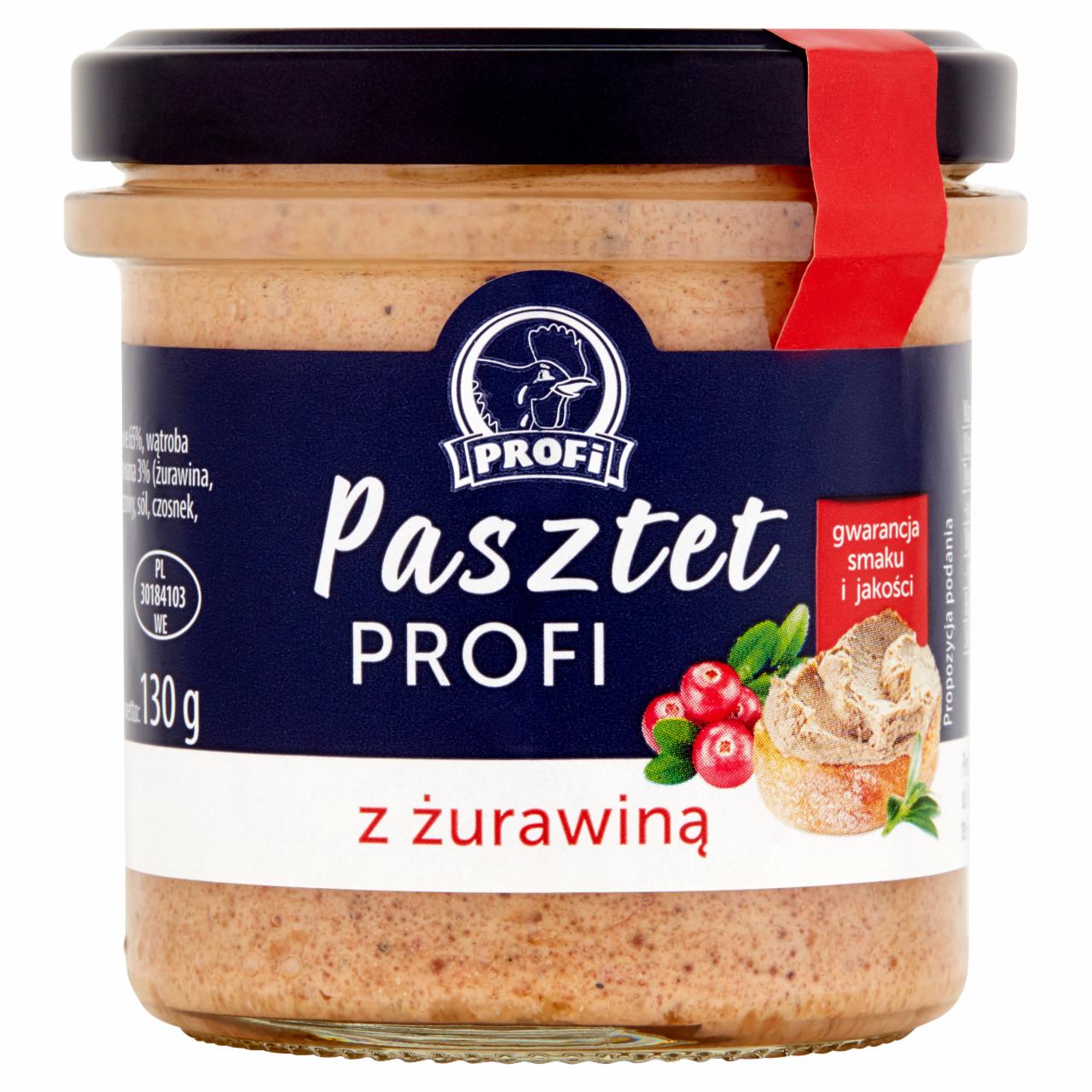 Zdjęcia - Profi Pasztet Profi z żurawiną 130 g