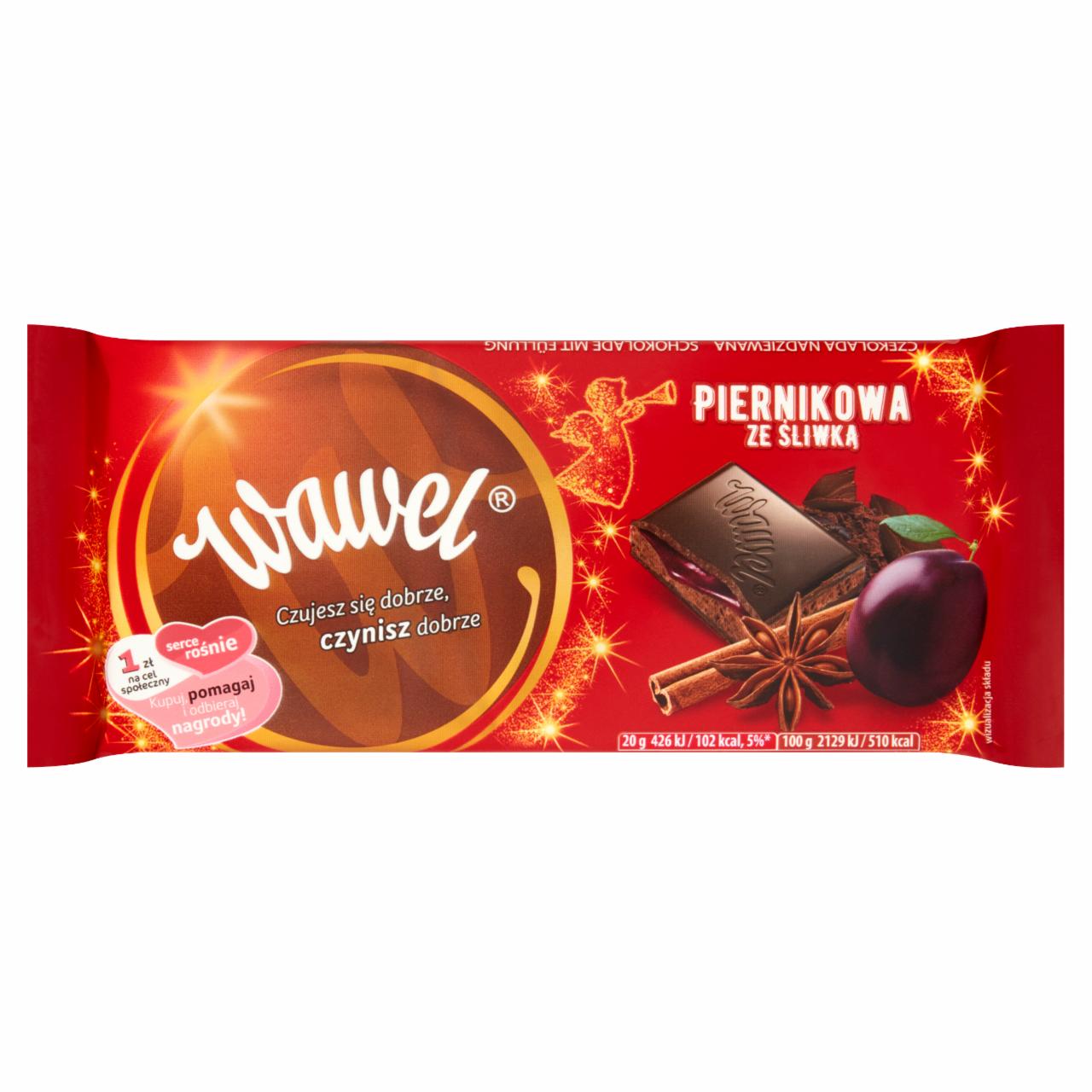 Zdjęcia - Wawel Czekolada piernikowa ze śliwką 100 g