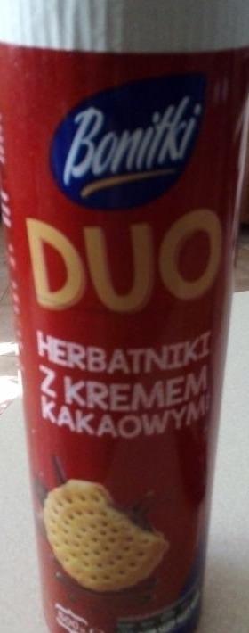 Zdjęcia - herbatniki z kremem kakaowym DUO Bonitki