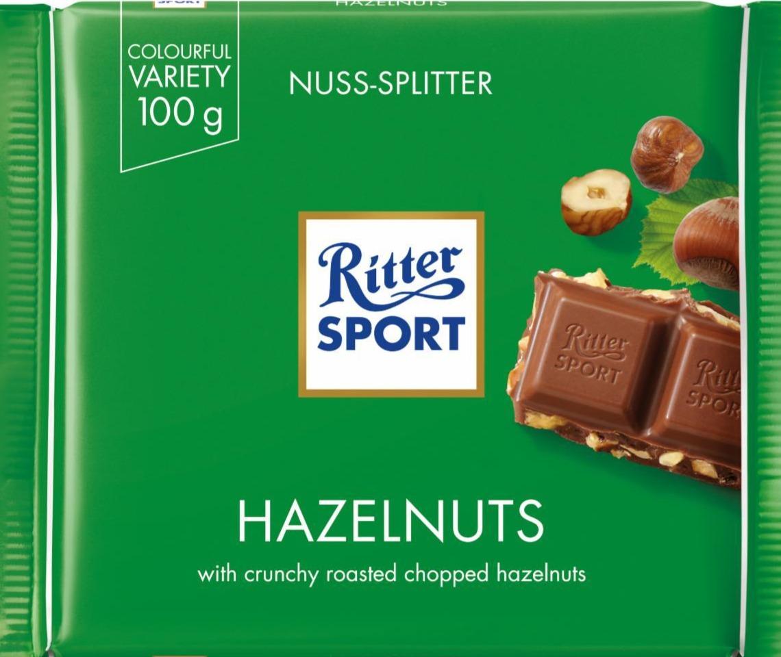 Zdjęcia - Ritter Sport Czekolada mleczna z kawałkami prażonych orzechów laskowych 100 g