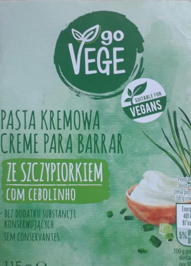 Zdjęcia - pasta kremowa ze szczypiorkiem Go Vege