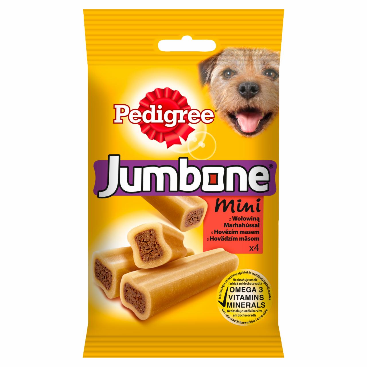 Zdjęcia - Pedigree Jumbone Mini Karma uzupełniająca z wołowiną 180 g (4 sztuki)