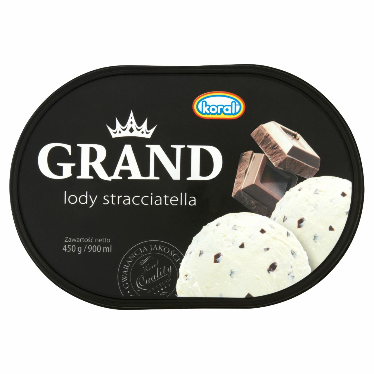 Zdjęcia - Koral Grand Lody stracciatella 900 ml