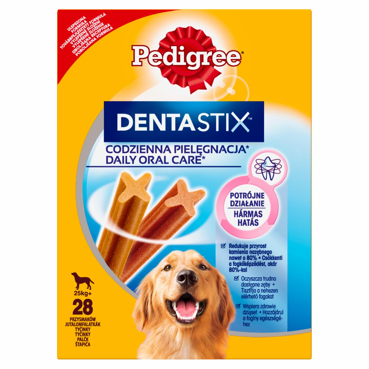 Zdjęcia - Pedigree DentaStix 25 kg+ Karma uzupełniająca 1080 g (4 x 270 g)