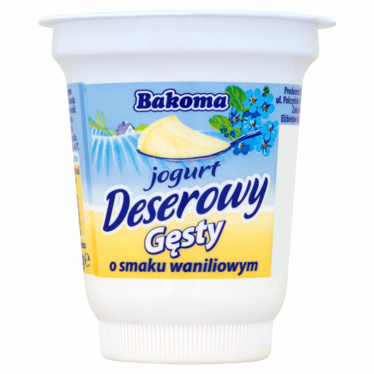 Zdjęcia - Bakoma Jogurt deserowy gęsty o smaku waniliowym 150 g