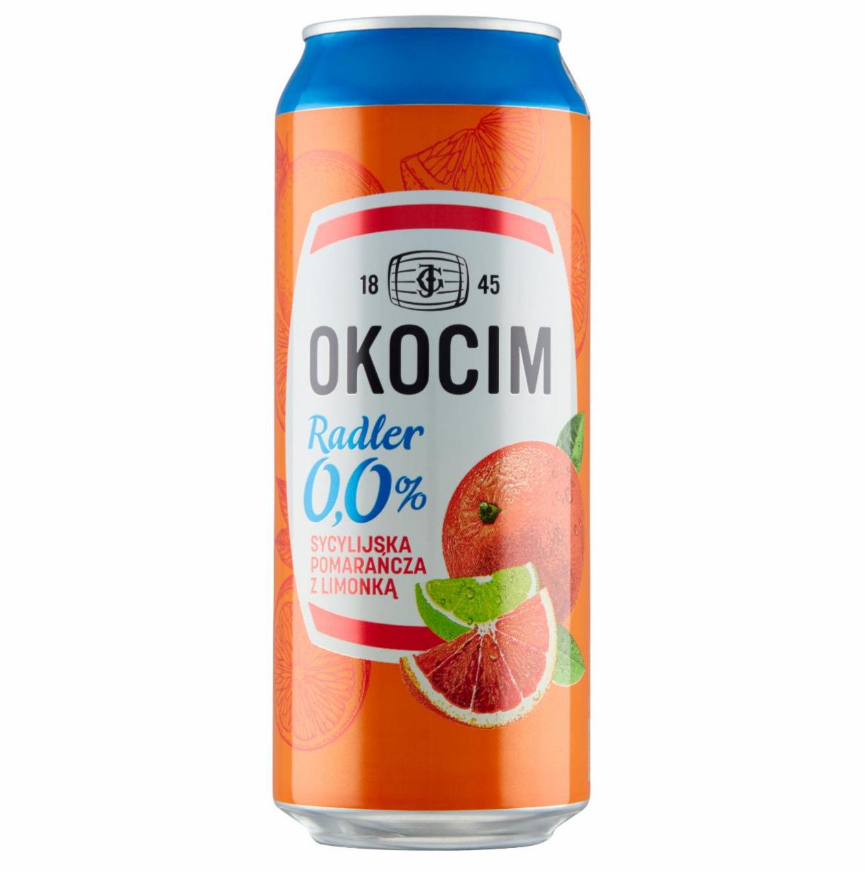 Zdjęcia - Okocim Mix piwa bezalkoholowego z lemoniadą sycylijska pomarańcza z limonką 500 ml