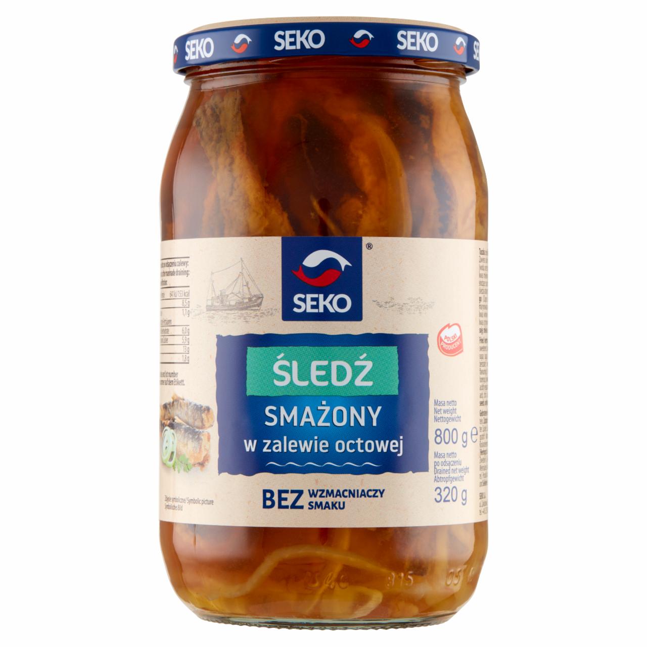 Zdjęcia - Seko Śledź smażony w zalewie octowej 800 g