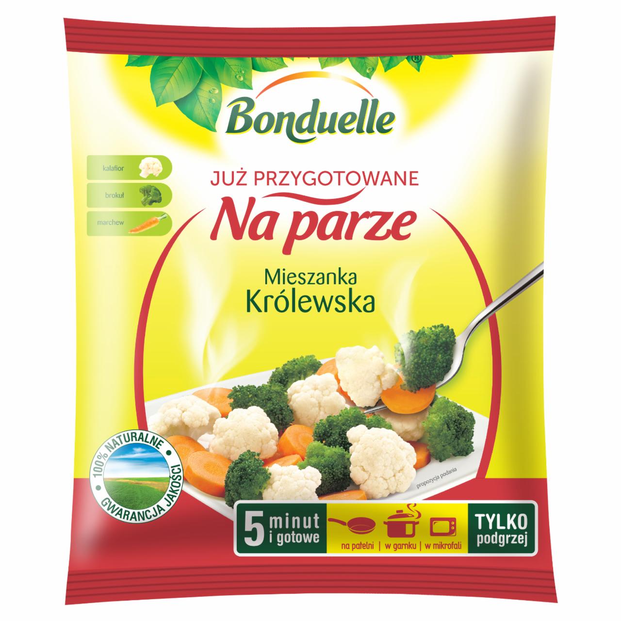 Zdjęcia - Bonduelle Już przygotowane na parze Mieszanka królewska 400 g