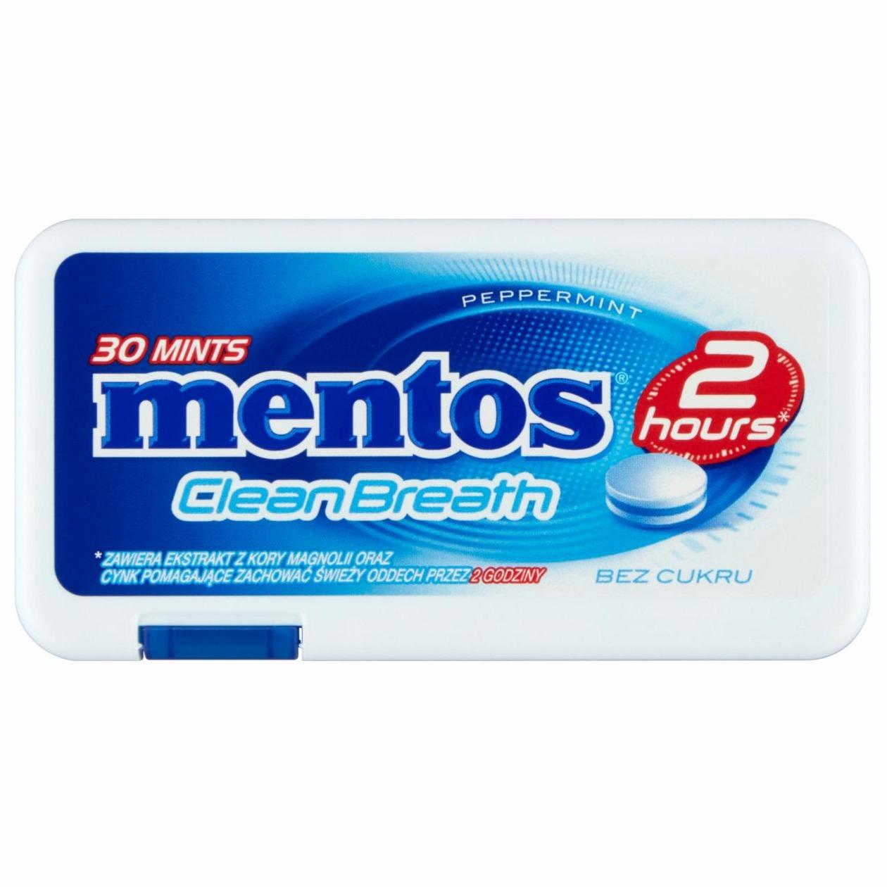 Zdjęcia - CleanBreath Peppermint Odświeżające pastylki bez cukru 21 g (30 sztuk) Mentos