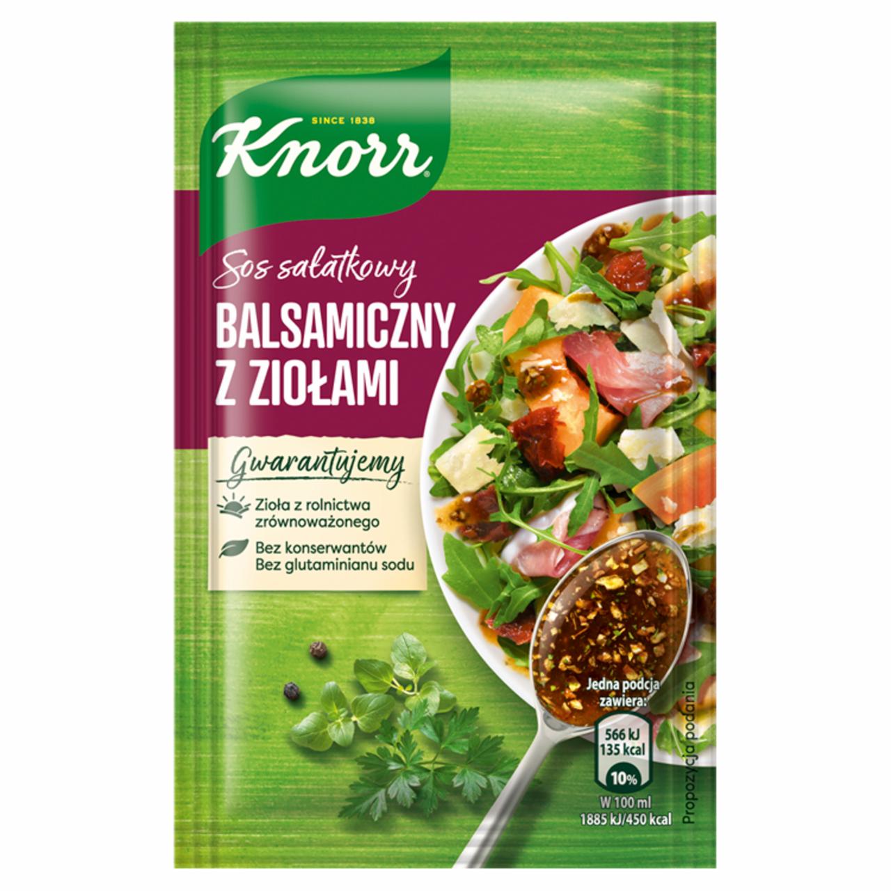 Zdjęcia - Knorr Sos sałatkowy balsamiczny z ziołami 11 g