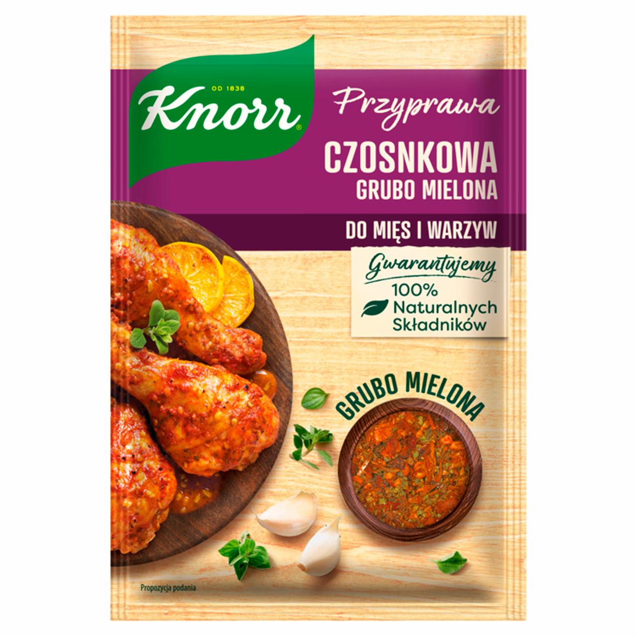 Zdjęcia - Knorr Przyprawa czosnkowa grubo mielona 20 g