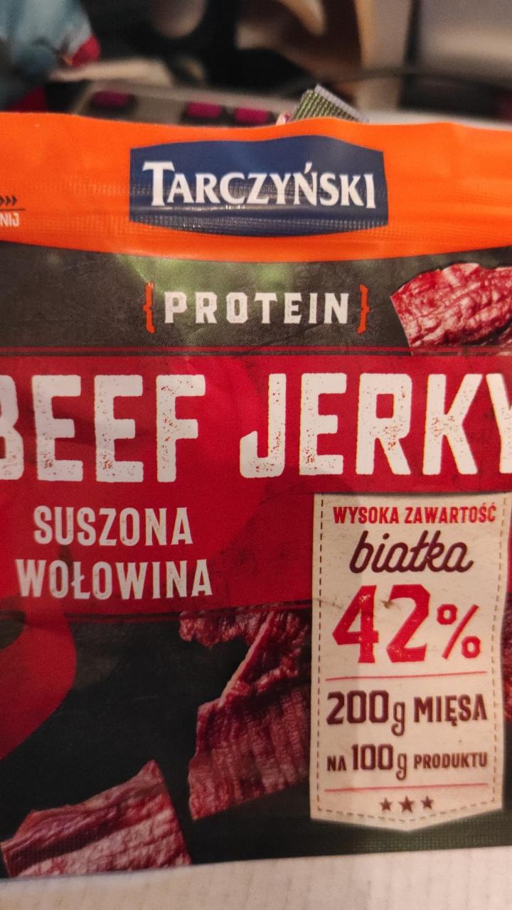 Zdjęcia - Protein beef jerky suszona wołowina 42% białka Tarczyński