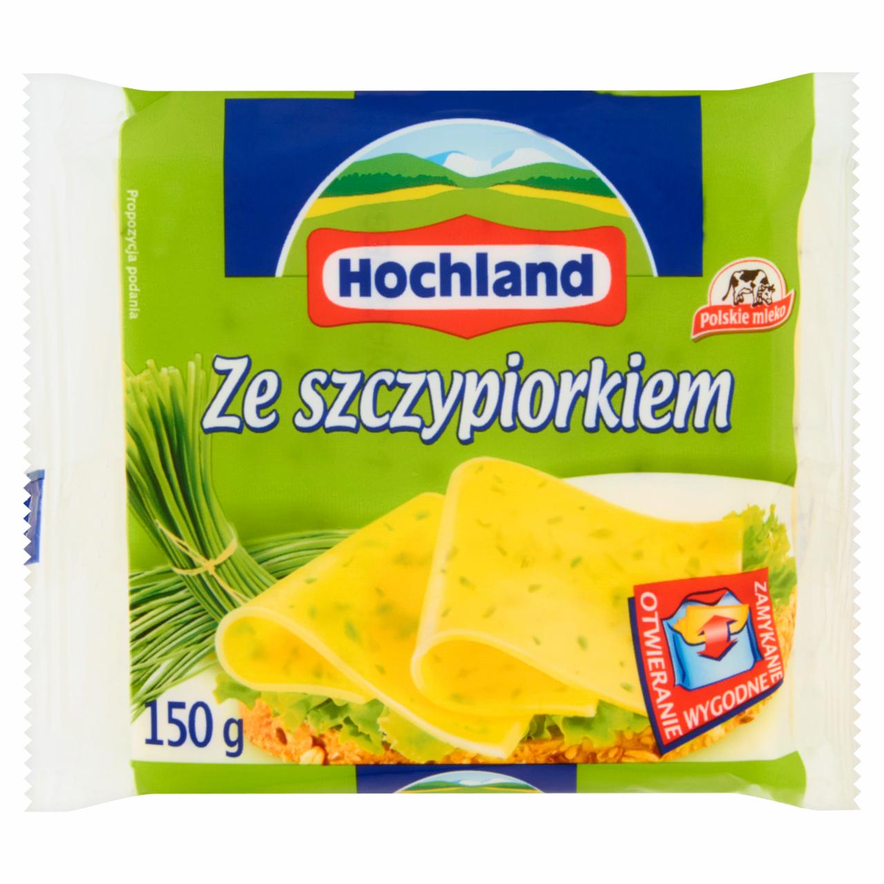 Zdjęcia - Hochland Ze szczypiorkiem Ser topiony w plastrach 150 g