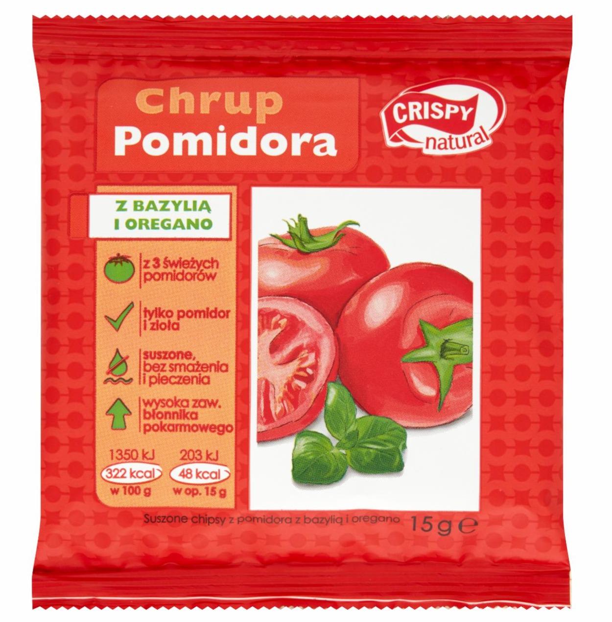 Zdjęcia - Chrupiące plasterki pomidora z bazylią i oregano Crispy Natural