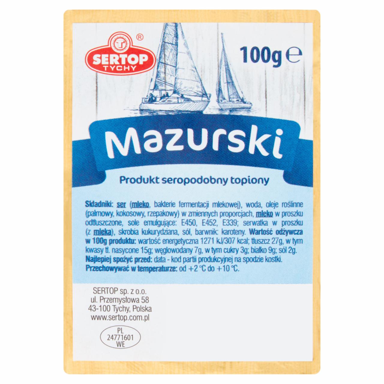 Zdjęcia - Sertop Tychy Produkt seropodobny topiony mazurski 100 g