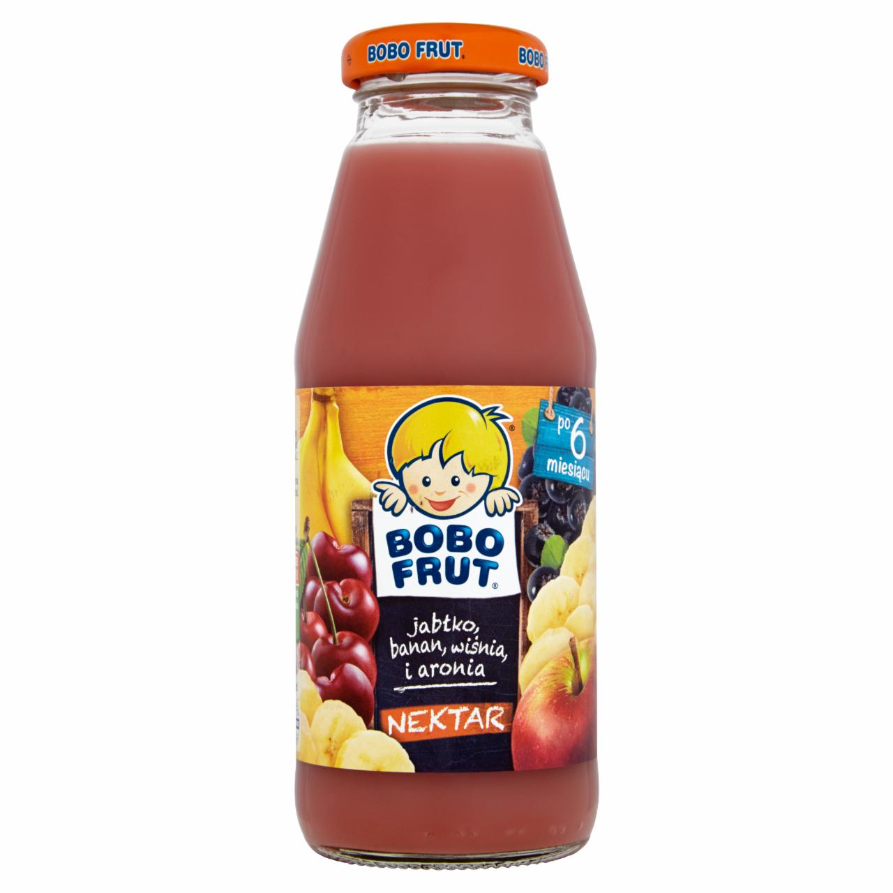 Zdjęcia - Bobo Frut Nektar jabłko banan wiśnia i aronia po 6 miesiącu 300 ml