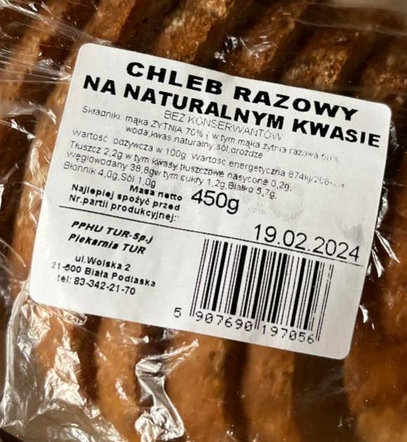 Zdjęcia - Chleb razowy na naturalnym zakwasie Piekarnia TUR